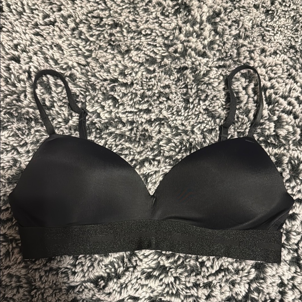 PINK Victoria's Secret Black Bra Intimates Sleepwear